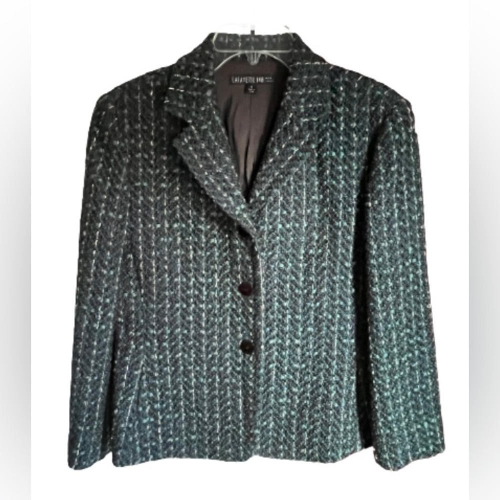 Lafayette 148 Tweed Blazer Size 8